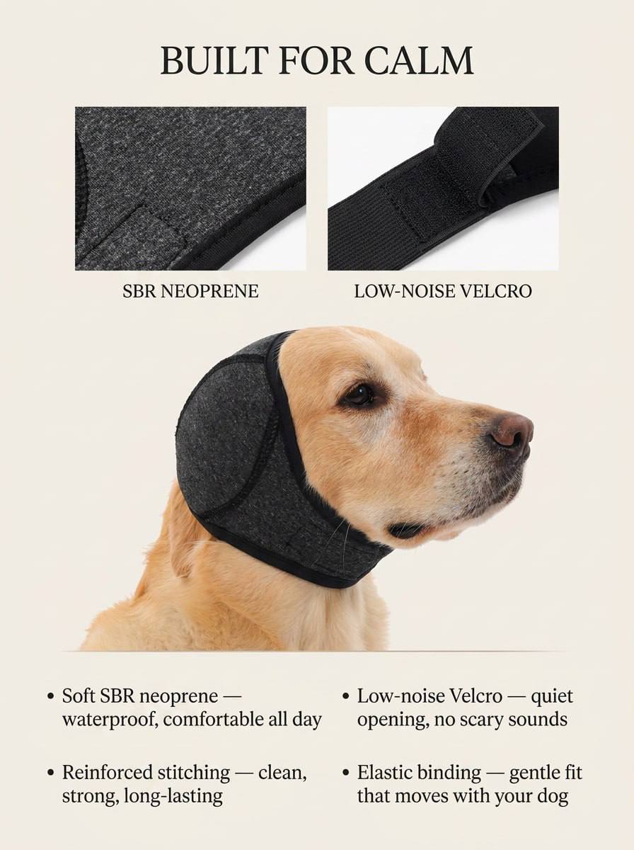 QuietPup™ Noise-Cancelling Ear Wrap